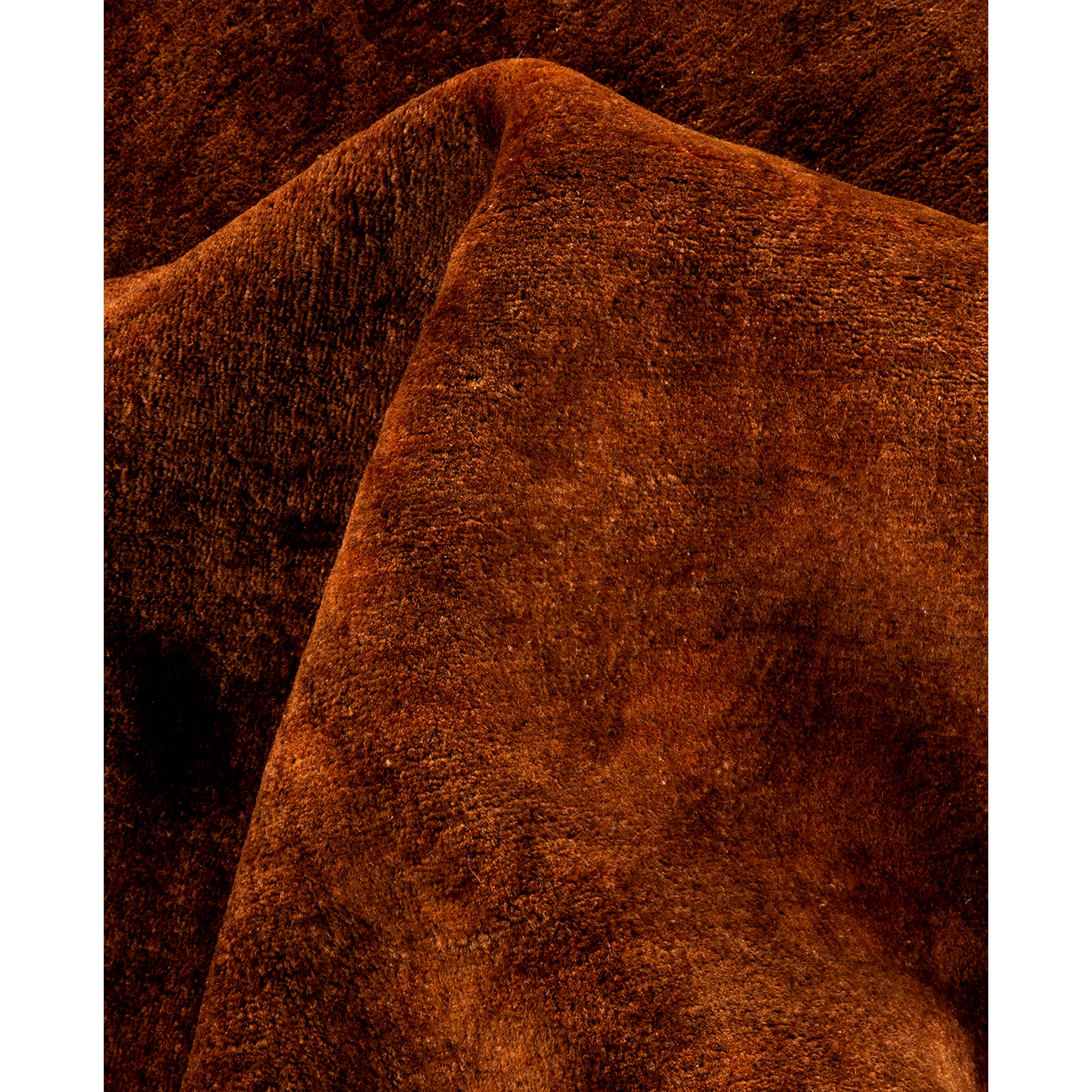 Brown Overdyed Wool Rug - 10'3" x 13'9"