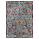 Light Blue Traditional Serapi Wool Rug - 8'11" x 11'9"