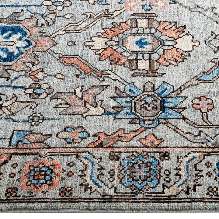 Grey Traditional Serapi Wool Runner - 2'9" x 7'7"