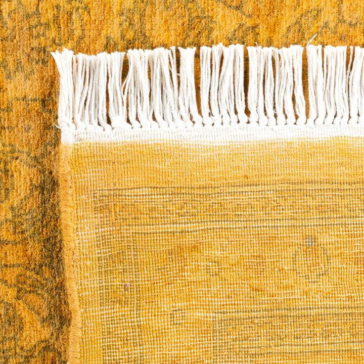 Gold Overdyed Wool Rug - 6'2" x 9'2"