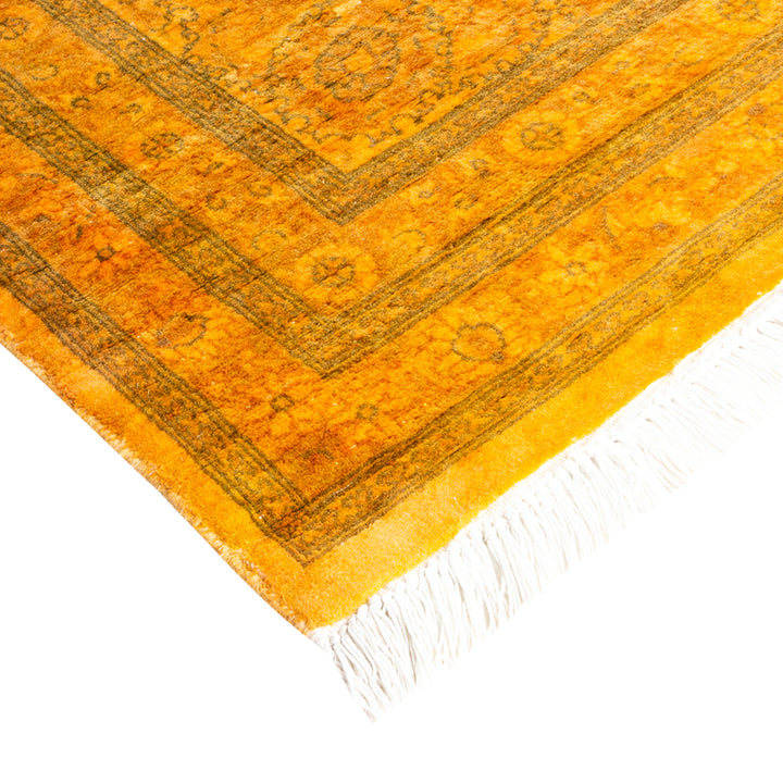 Gold Overdyed Wool Rug - 6'2" x 9'2"