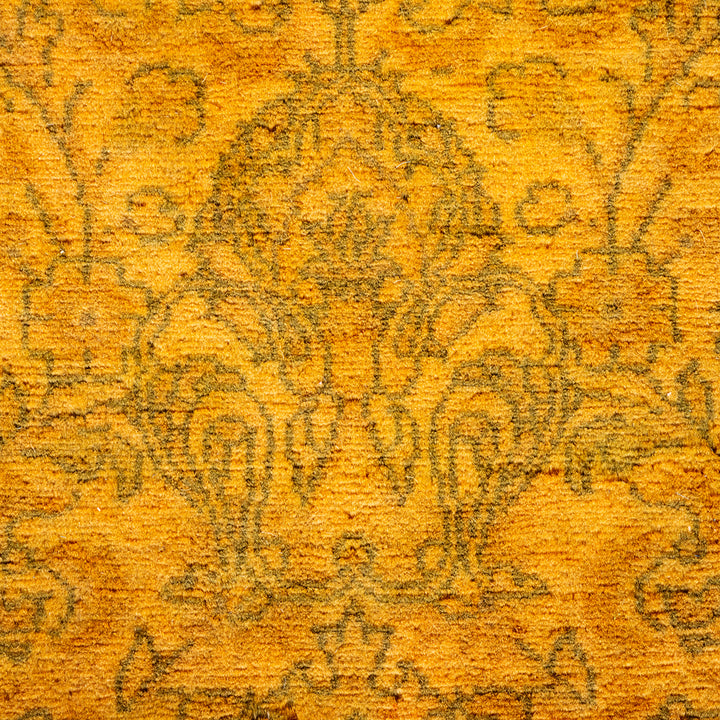 Gold Overdyed Wool Rug - 6'2" x 9'2"
