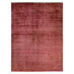 Pink Overdyed Wool Rug - 9'4" x 12'2"
