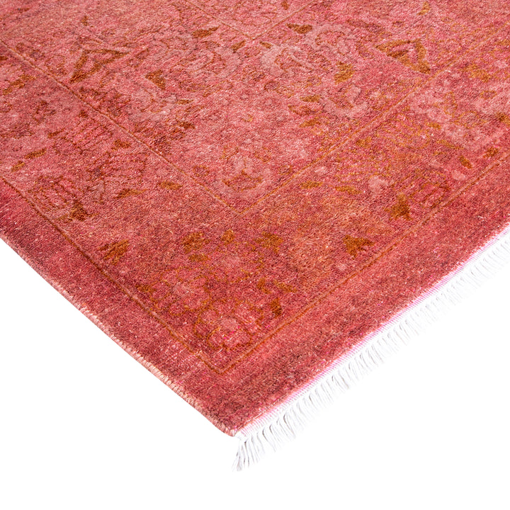 Pink Overdyed Wool Rug - 9'4" x 12'2"