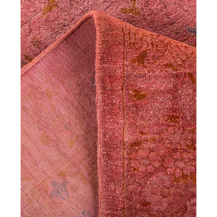 Pink Overdyed Wool Rug - 9'4" x 12'2"