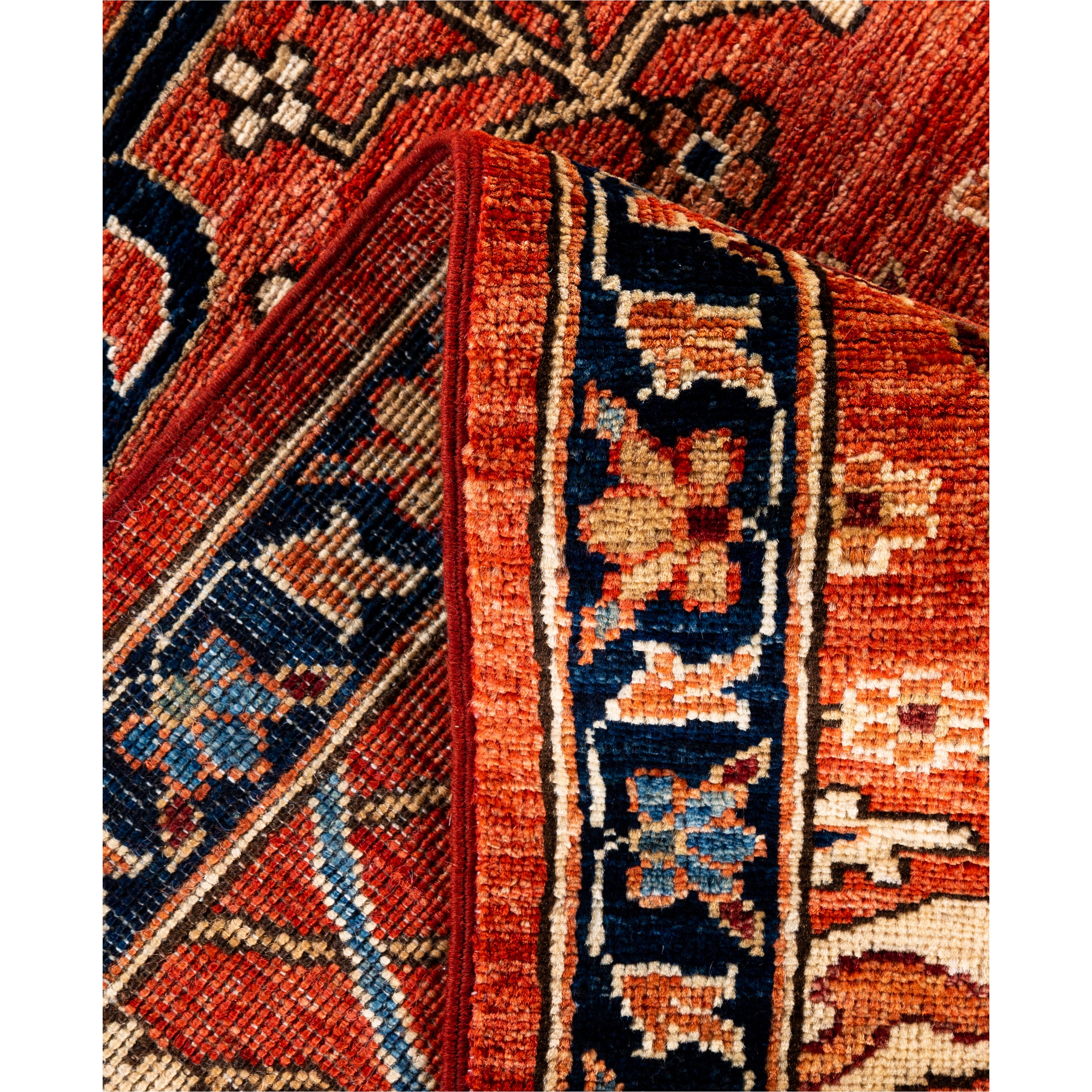 Red Traditional Serapi Wool Rug - 8'10" x 12'