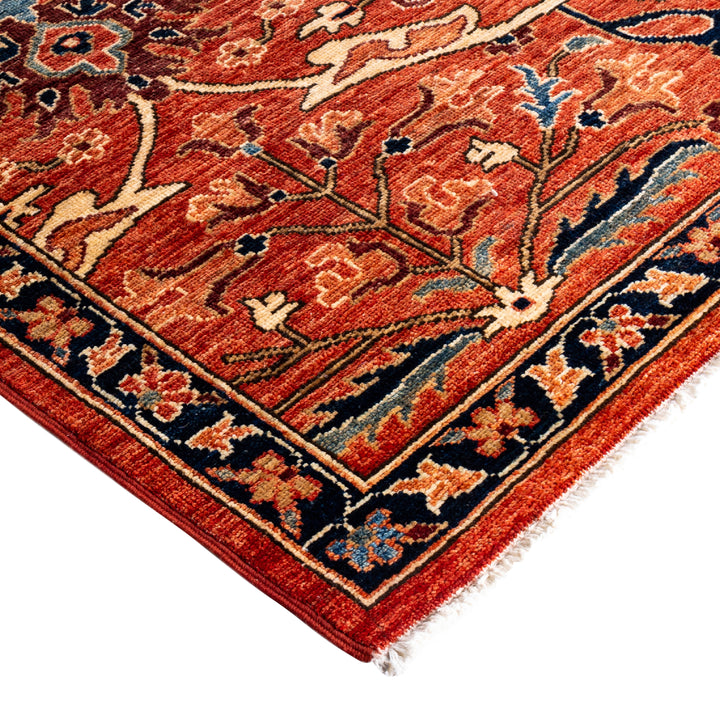 Red Traditional Serapi Wool Rug - 8'10" x 12'