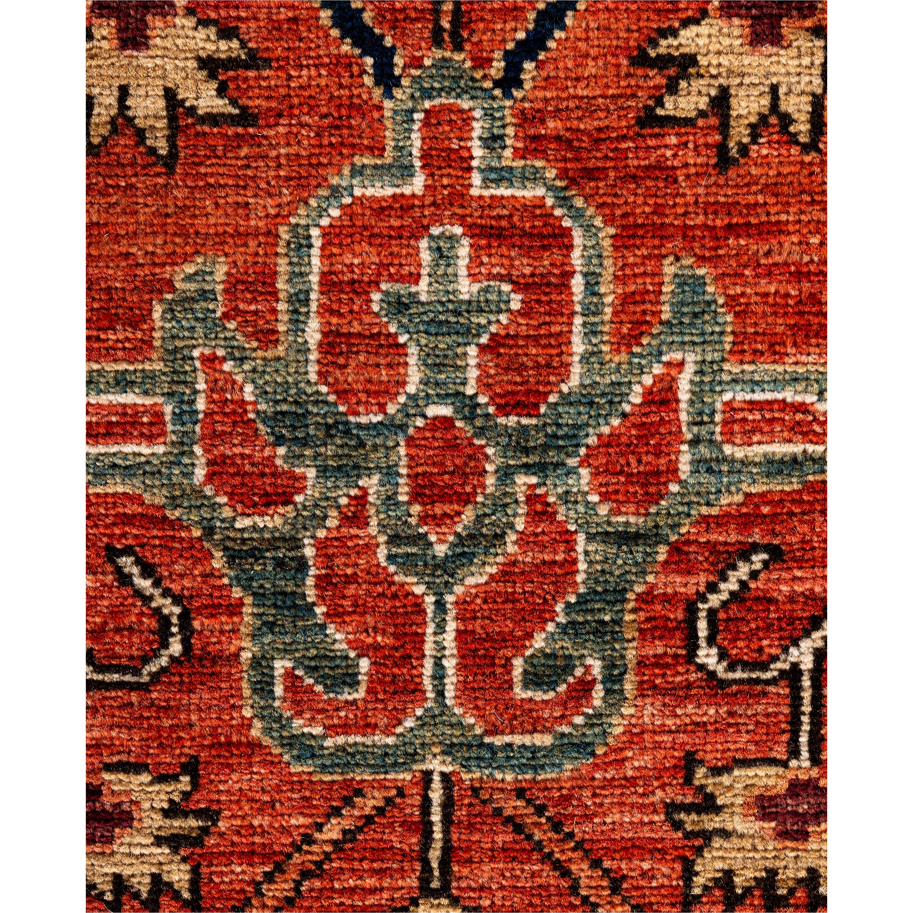 Red Traditional Serapi Wool Rug - 8'10" x 12'