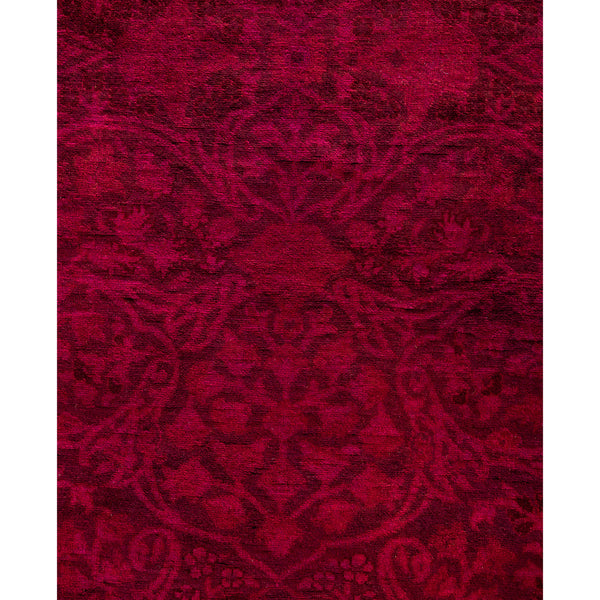 Pink Overdyed Wool Rug - 3' x 12'