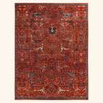 Orange Traditional Serapi Wool Rug - 9' x 12'