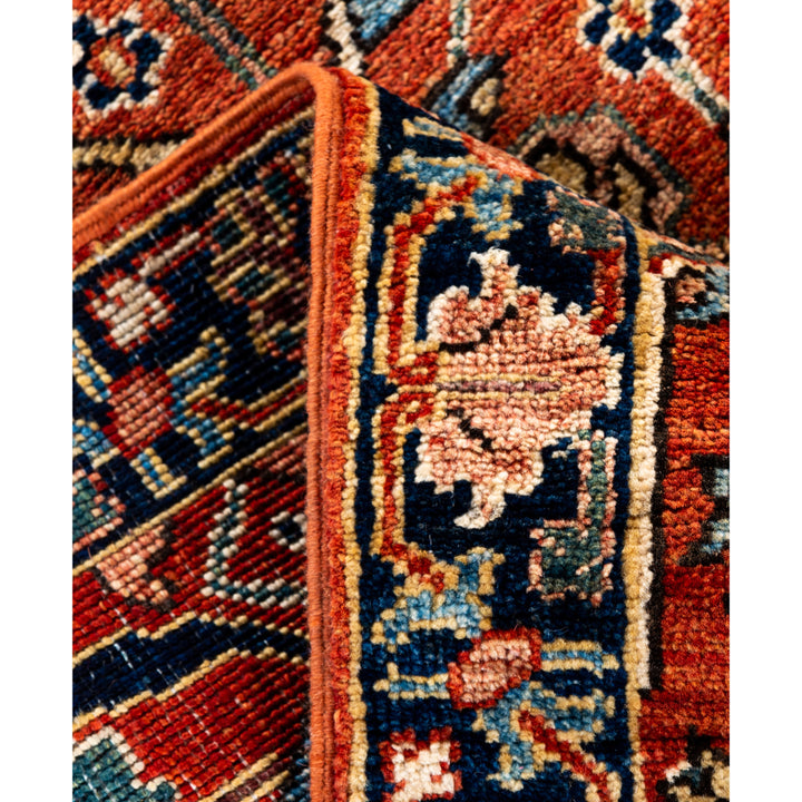 Red Traditional Serapi Wool Rug - 2'9" x 9'8"