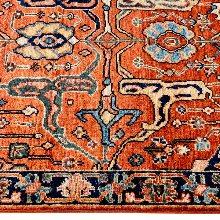 Red Traditional Serapi Wool Rug - 2'9" x 9'8"