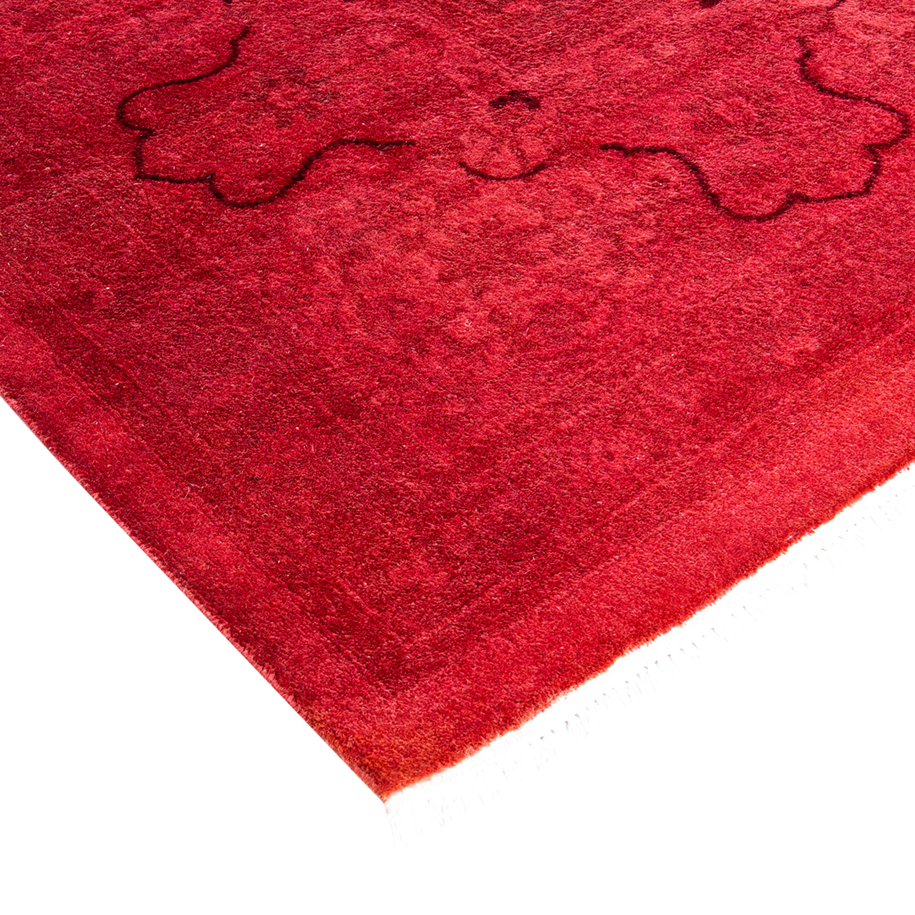 Pink Overdyed Wool Rug - 8'3" x 10'3"