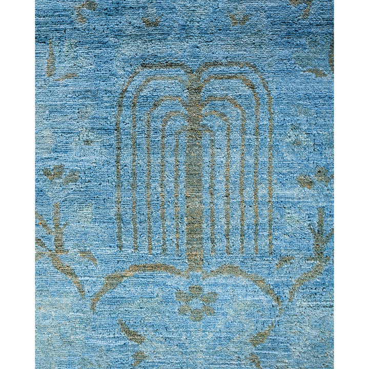 Blue Overdyed Wool Rug - 8'1" x 10'