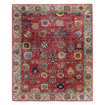 Red Traditional Serapi Wool Rug - 8' x 9'8"