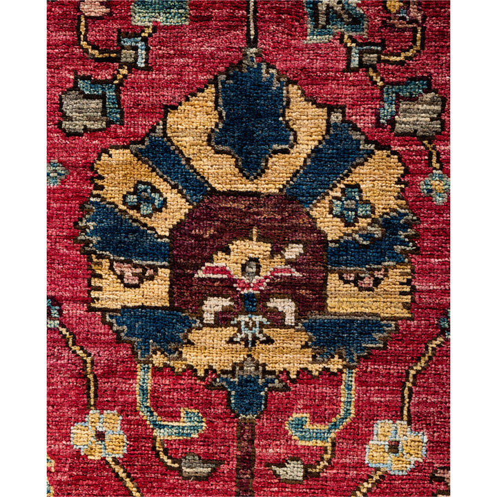 Red Traditional Serapi Wool Rug - 8' x 9'8"