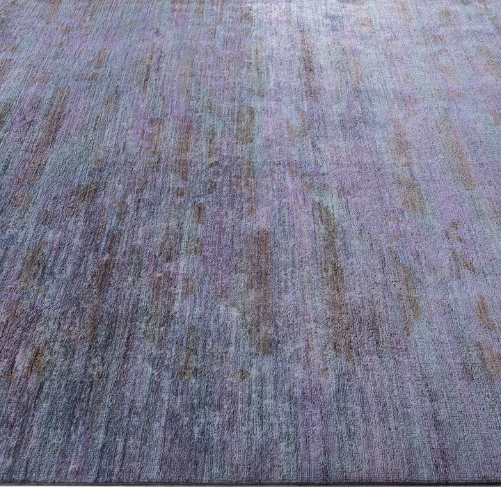 Purple Overdyed Wool Rug - 10'1" x 13'9"