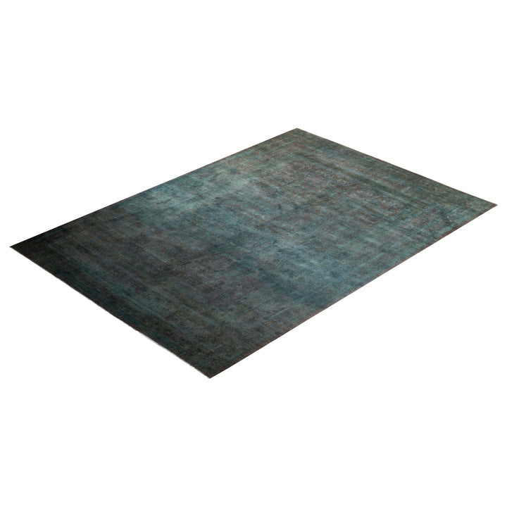 Green Overdyed Wool Rug - 10'3" x 14'8"