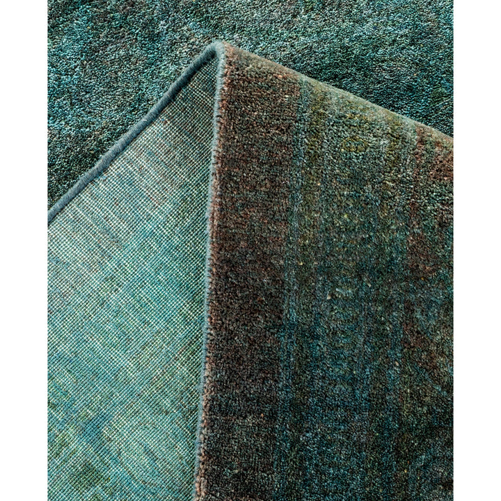 Green Overdyed Wool Rug - 10'3" x 14'8"