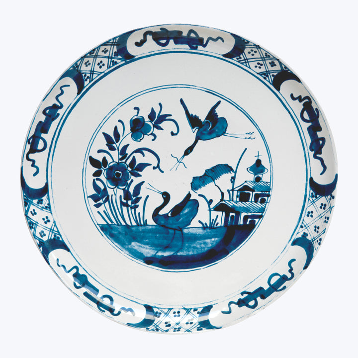Large Pond Heron Dinner Plate