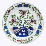 English Delft Bouquet Dinner Plate