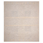 Grey Swedish Inspired Flatweave Art Silk Rug - 8' x 10'