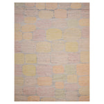 Grey Swedish Inspired Flatweave Art Silk Rug - 8' x 10'