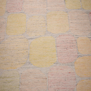 Grey Swedish Inspired Flatweave Art Silk Rug - 8' x 10' - hover