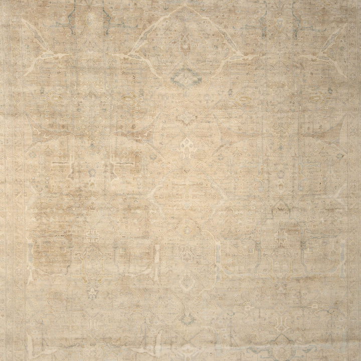 Cream Transitional Silk Rug - 8' x 10'