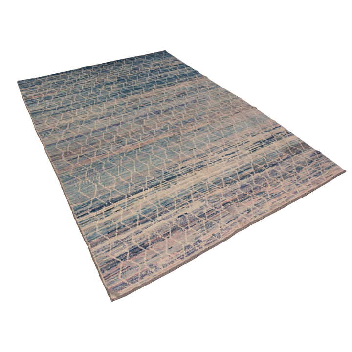 Zameen Transitional Wool Rug - 6'4" x 9'