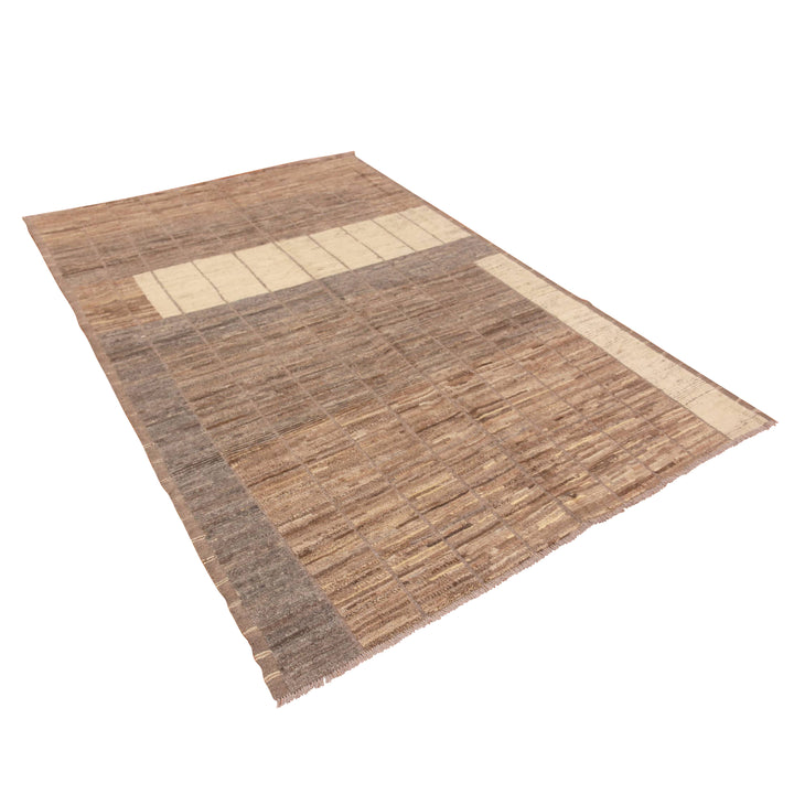Zameen Transitional Wool Rug - 6'2" x 9'1"