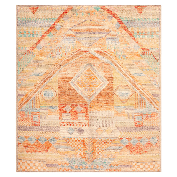 Zameen Transitional Wool Rug - 5'5" x 6'4"
