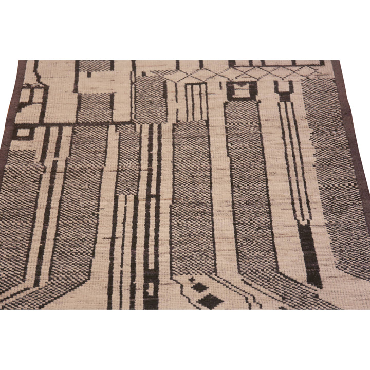 Zameen Transitional Wool Runner - 3' x 9'8"