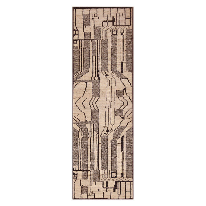 Zameen Transitional Wool Runner - 3' x 9'8"