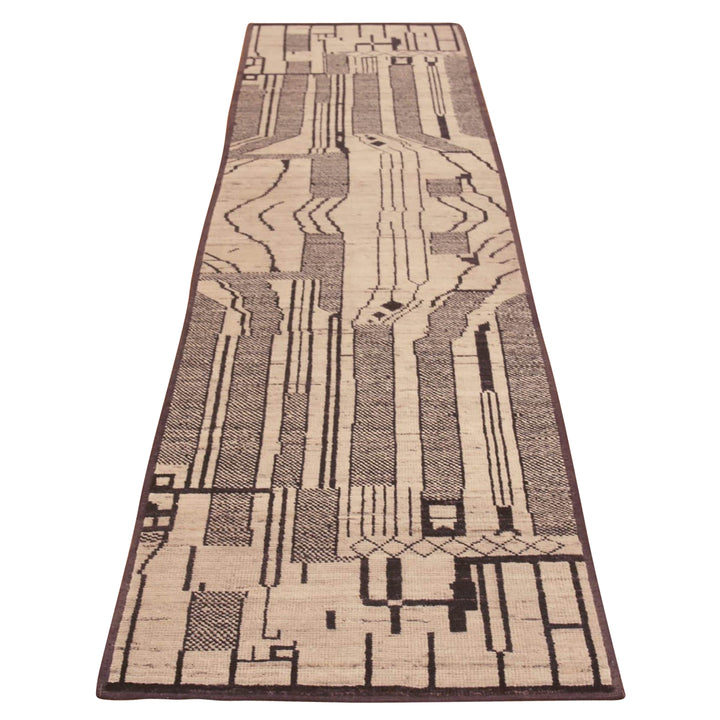 Zameen Transitional Wool Runner - 3' x 9'8"