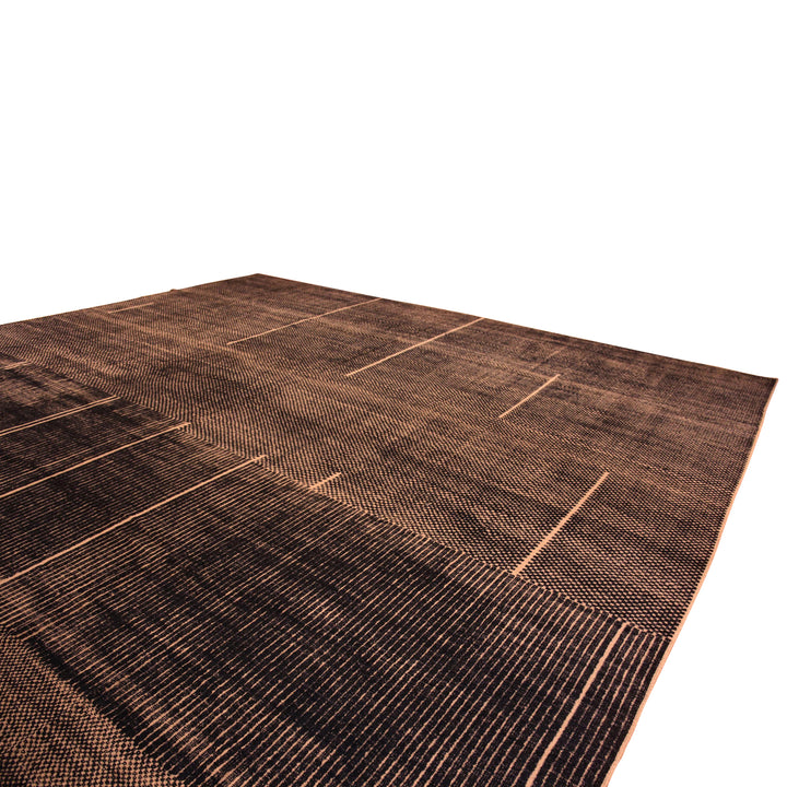 Brown Zameen Transitional Wool Rug - 18'3" x 26'4"