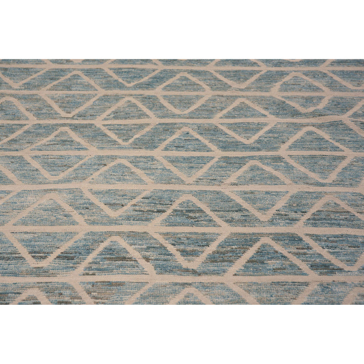 Blue Zameen Transitional Wool Rug - 15'5" x 21'6"