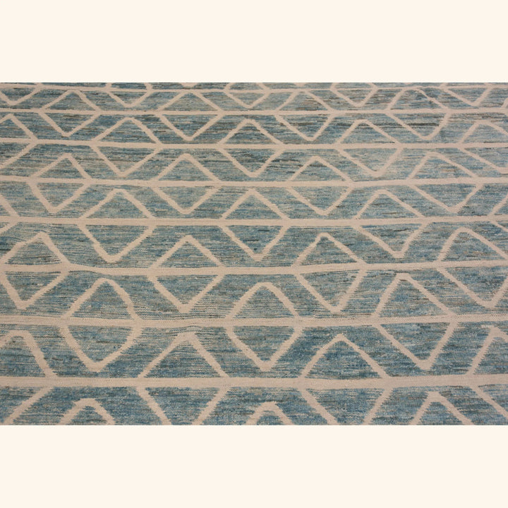 Blue Zameen Transitional Wool Rug - 15'5" x 21'6"