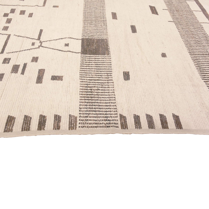 Ivory Zameen Transitional Wool Rug - 20'6" x 25'3"