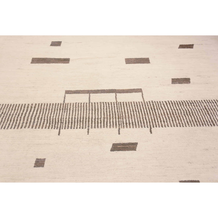 Ivory Zameen Transitional Wool Rug - 20'6" x 25'3"