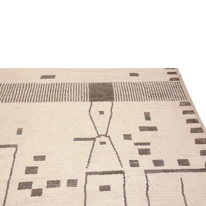 Ivory Zameen Transitional Wool Rug - 20'6" x 25'3"