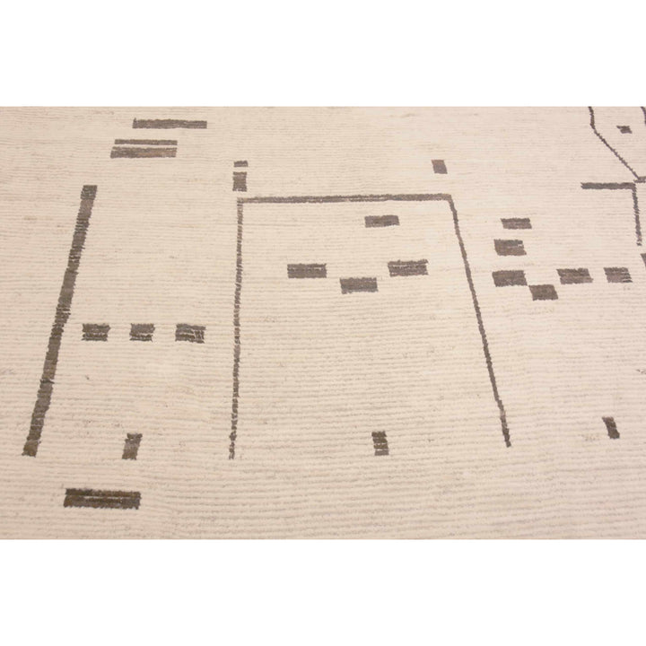 Ivory Zameen Transitional Wool Rug - 20'6" x 25'3"