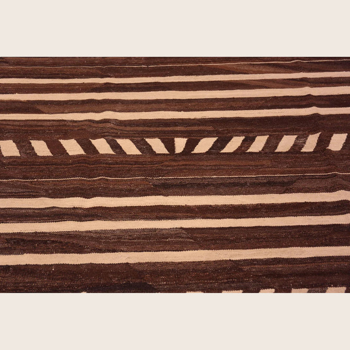 Brown Zameen Transitional Wool Rug - 13'6" x 18'9"