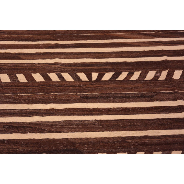 Brown Zameen Transitional Wool Rug - 13'6" x 18'9"