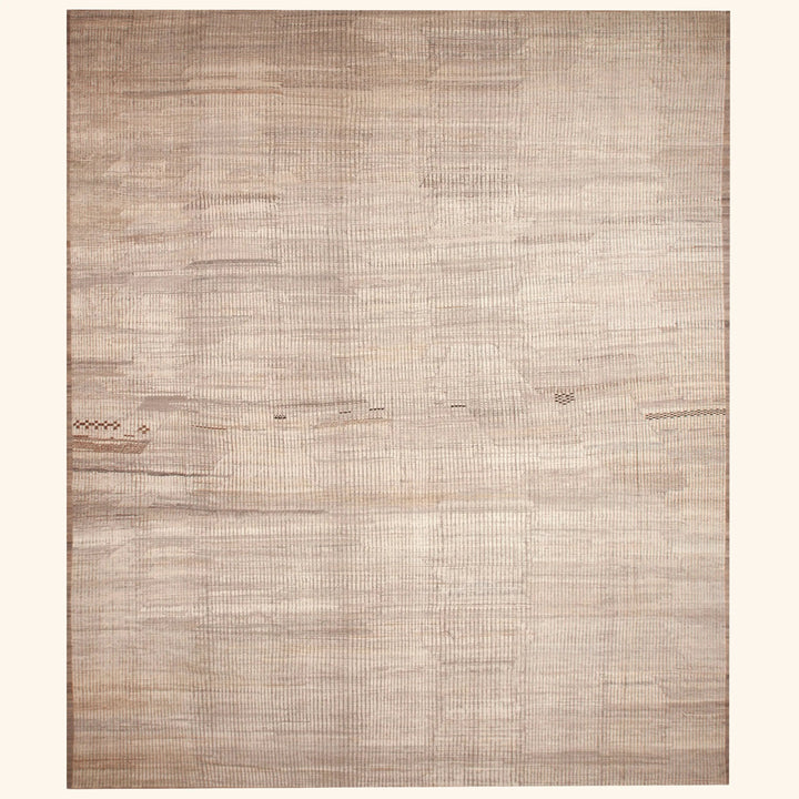 Brown Zameen Transitional Wool Rug - 18'4" x 21'