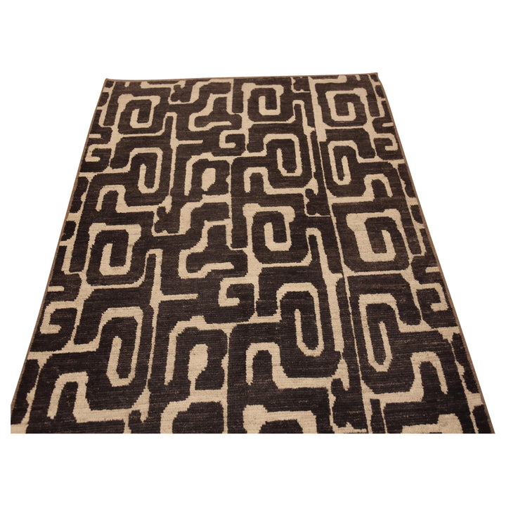 Zameen Transitional Wool Rug - 4'2" x 9'5"