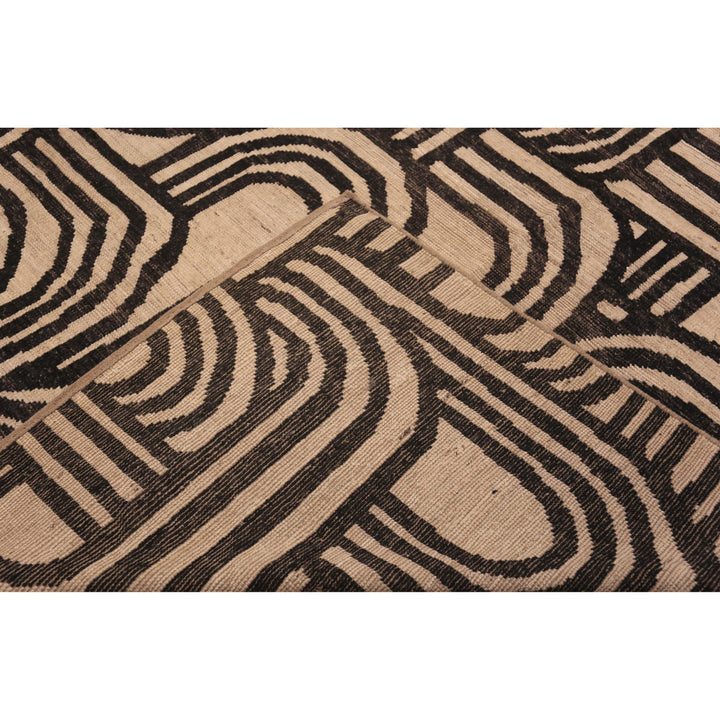 Black Zameen Transitional Wool Rug - 16'5" x 22'6"