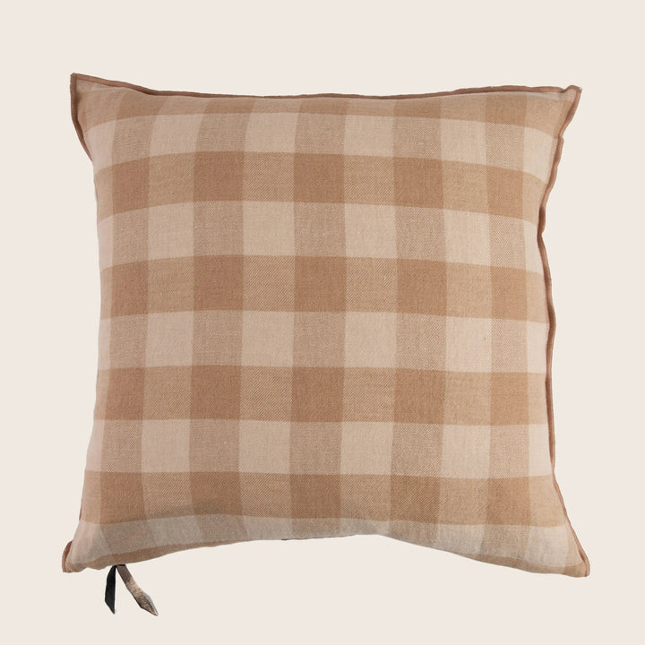 Vichy Cottage Washed Linen Pillow