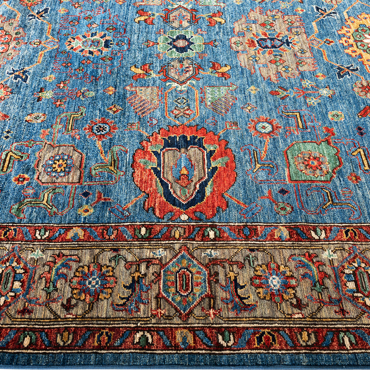 Traditional Serapi Wool Rug - 6'1" x 9'