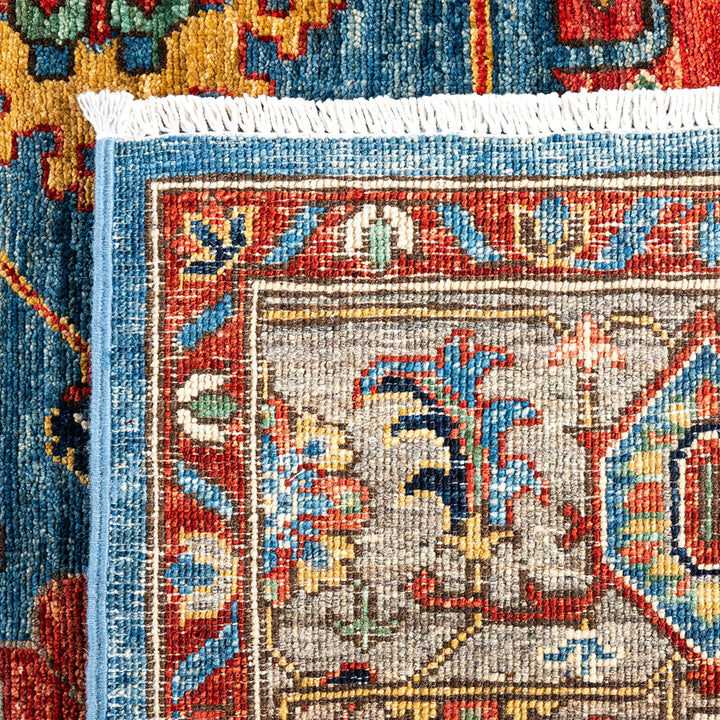 Traditional Serapi Wool Rug - 6'1" x 9'